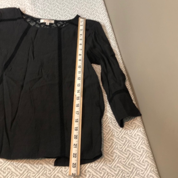 Grace & Mila Lace Back Black Blouse Small - Picture 7 of 11